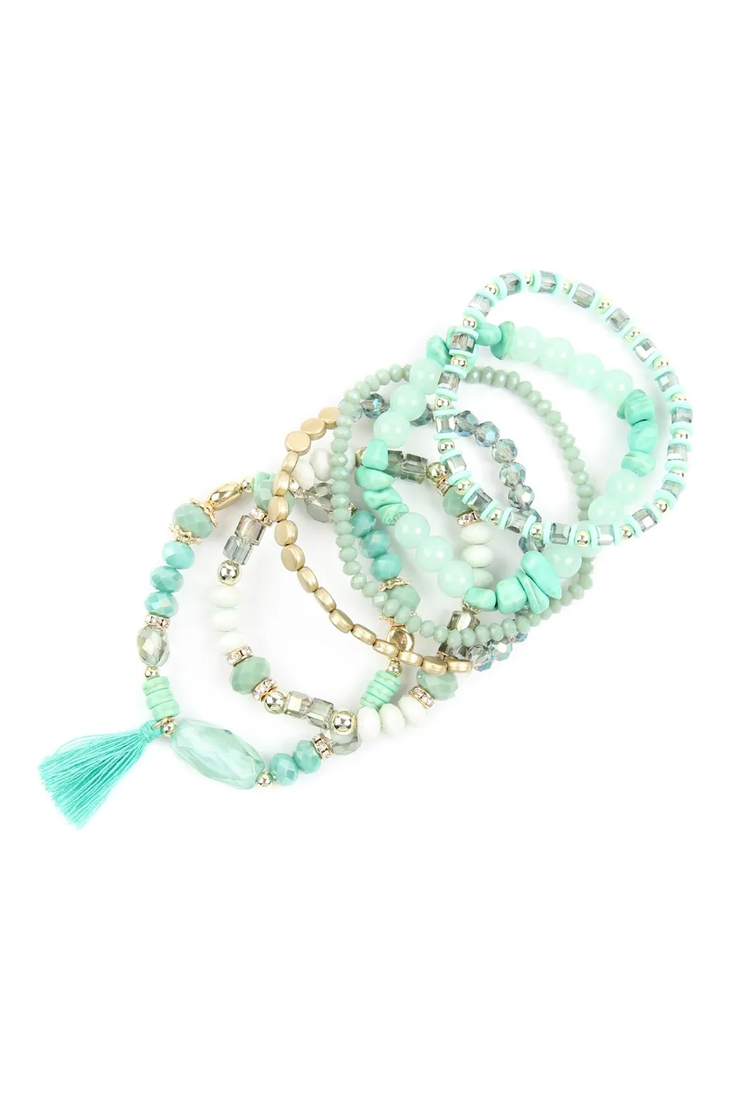 Hdb2201 - Boho Tassel Charm Bracelet