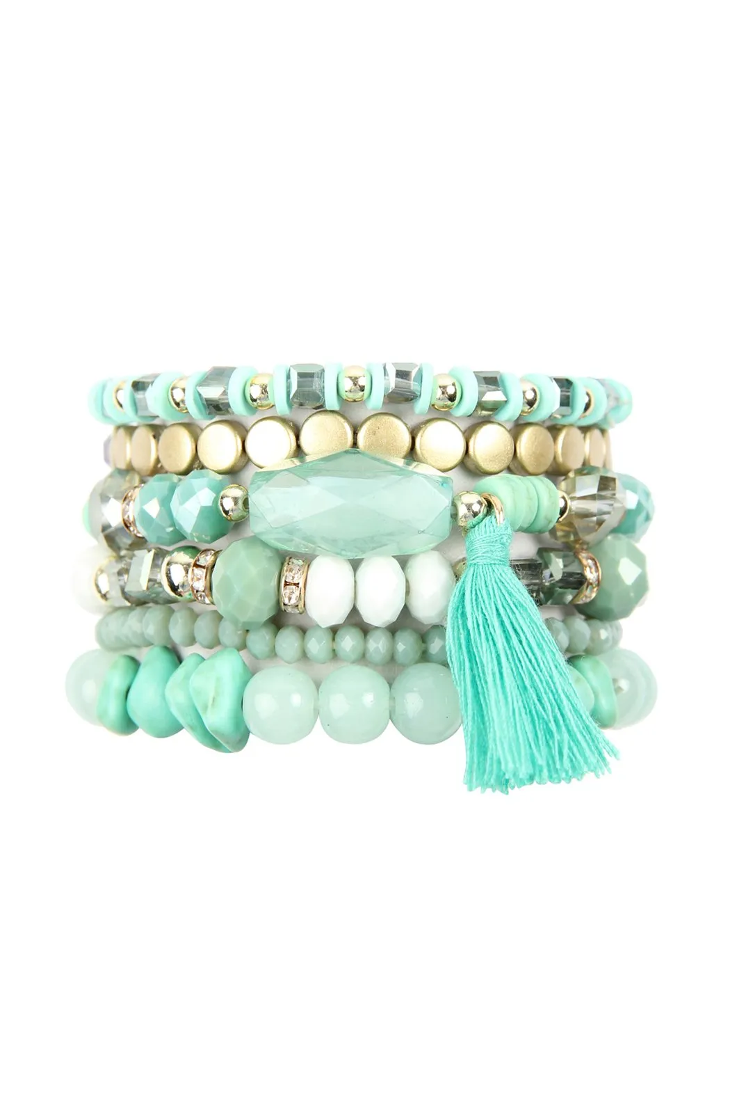 Hdb2201 - Boho Tassel Charm Bracelet