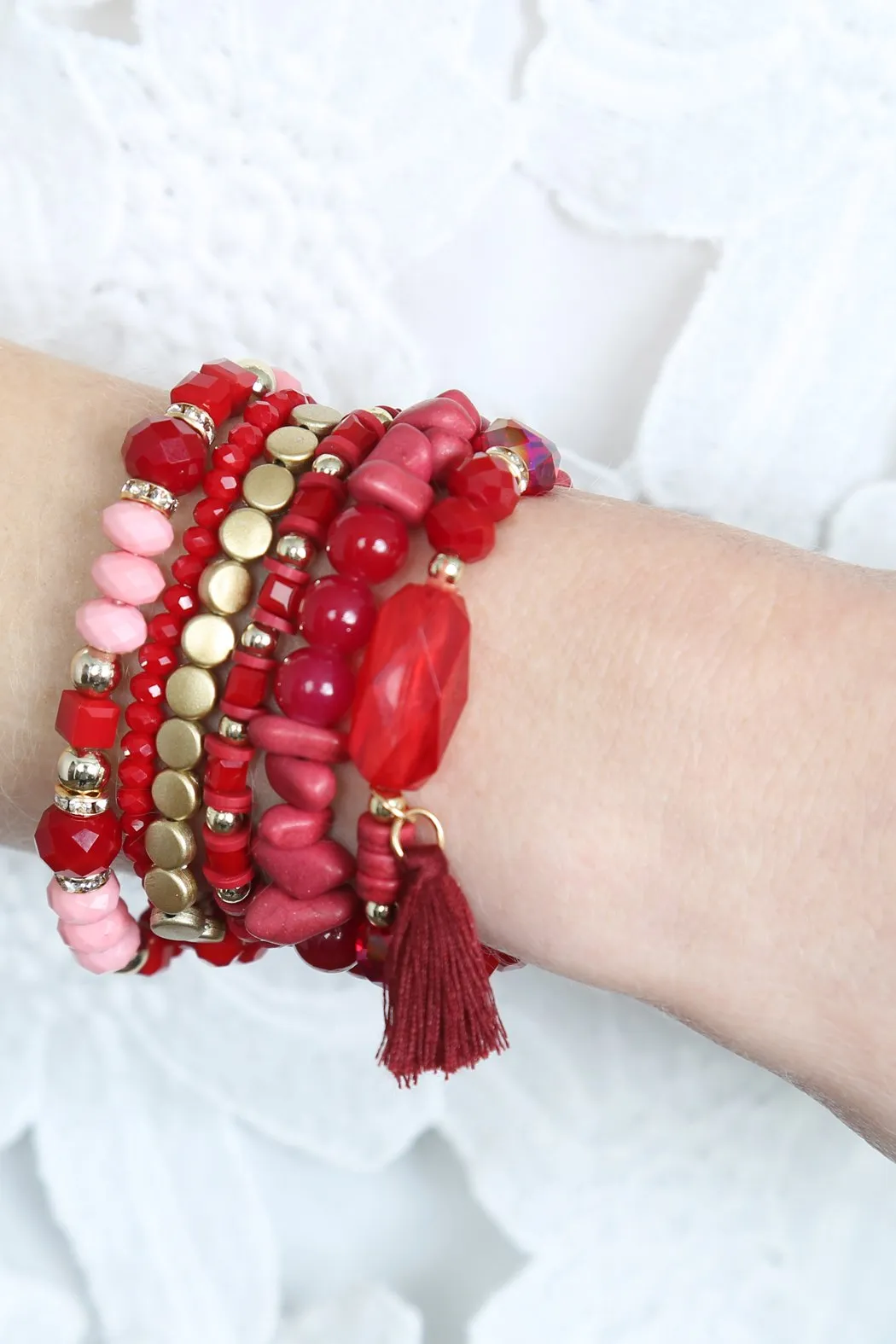 Hdb2201 - Boho Tassel Charm Bracelet