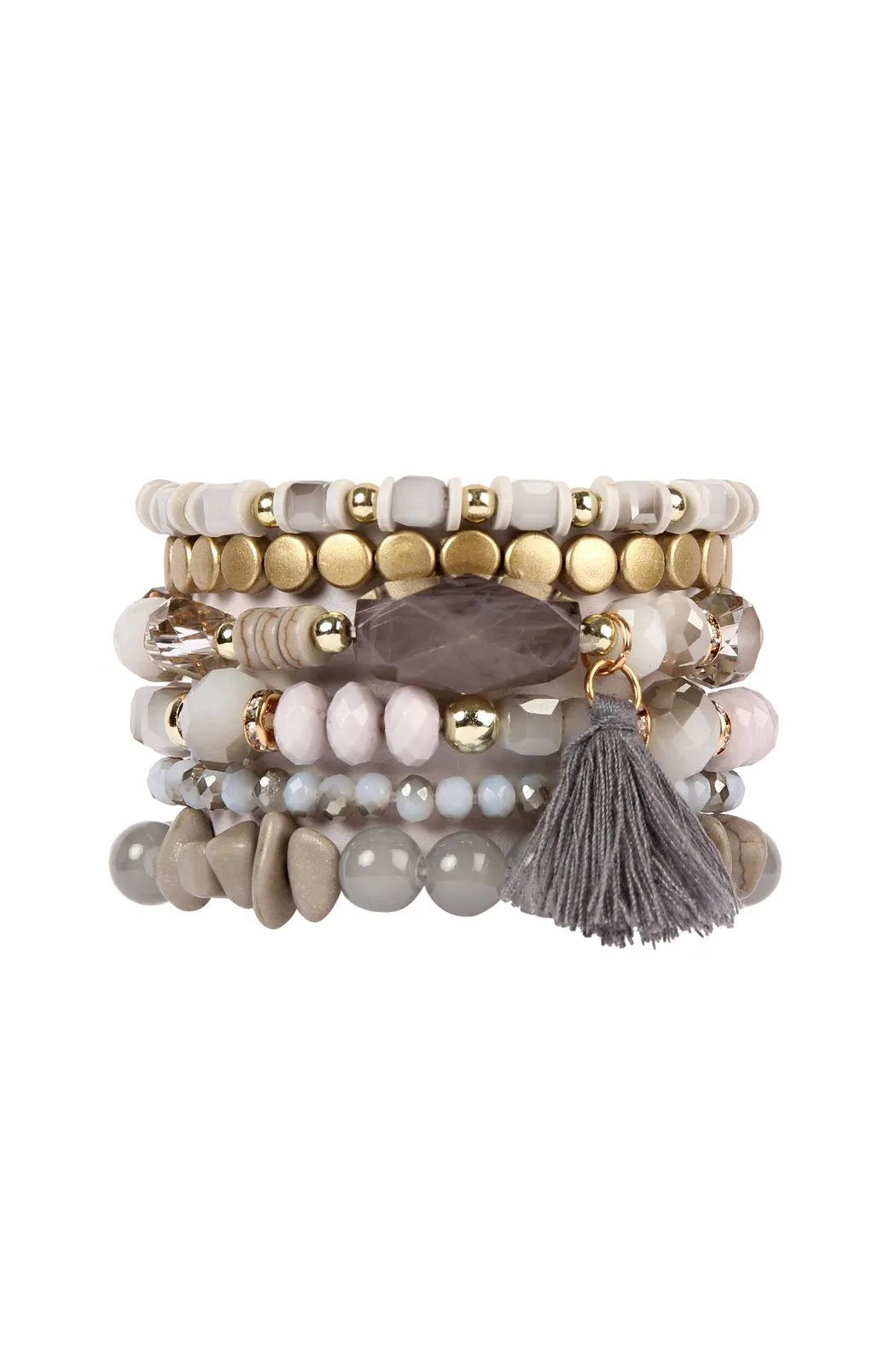 Hdb2201 - Boho Tassel Charm Bracelet