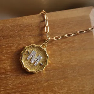 HONG COIN・14K SOLID GOLD DIAMOND PENDANT