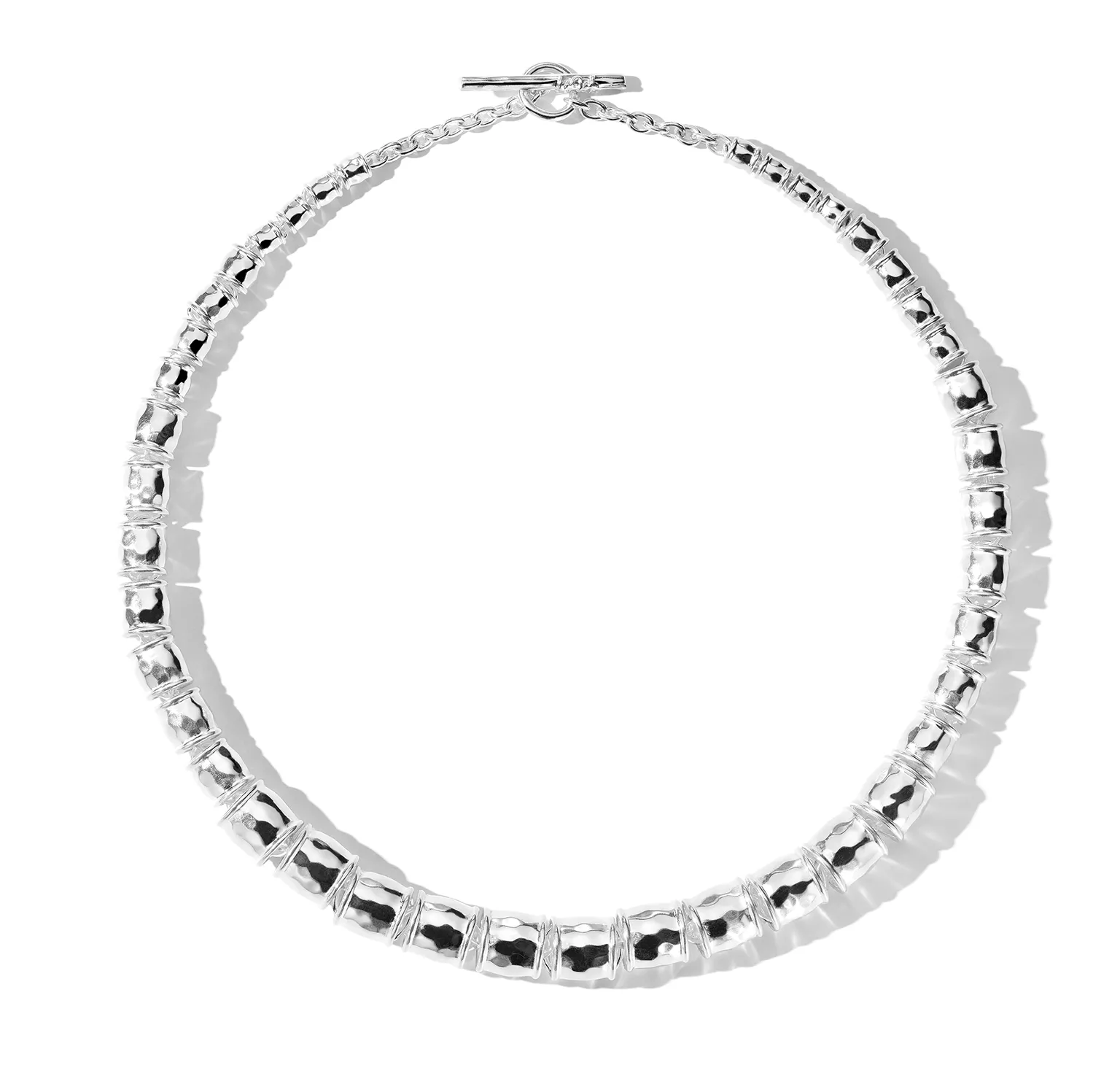 IPPOLITA Classico Sterling Silver Hammered Chunky Barrel Bead Necklace