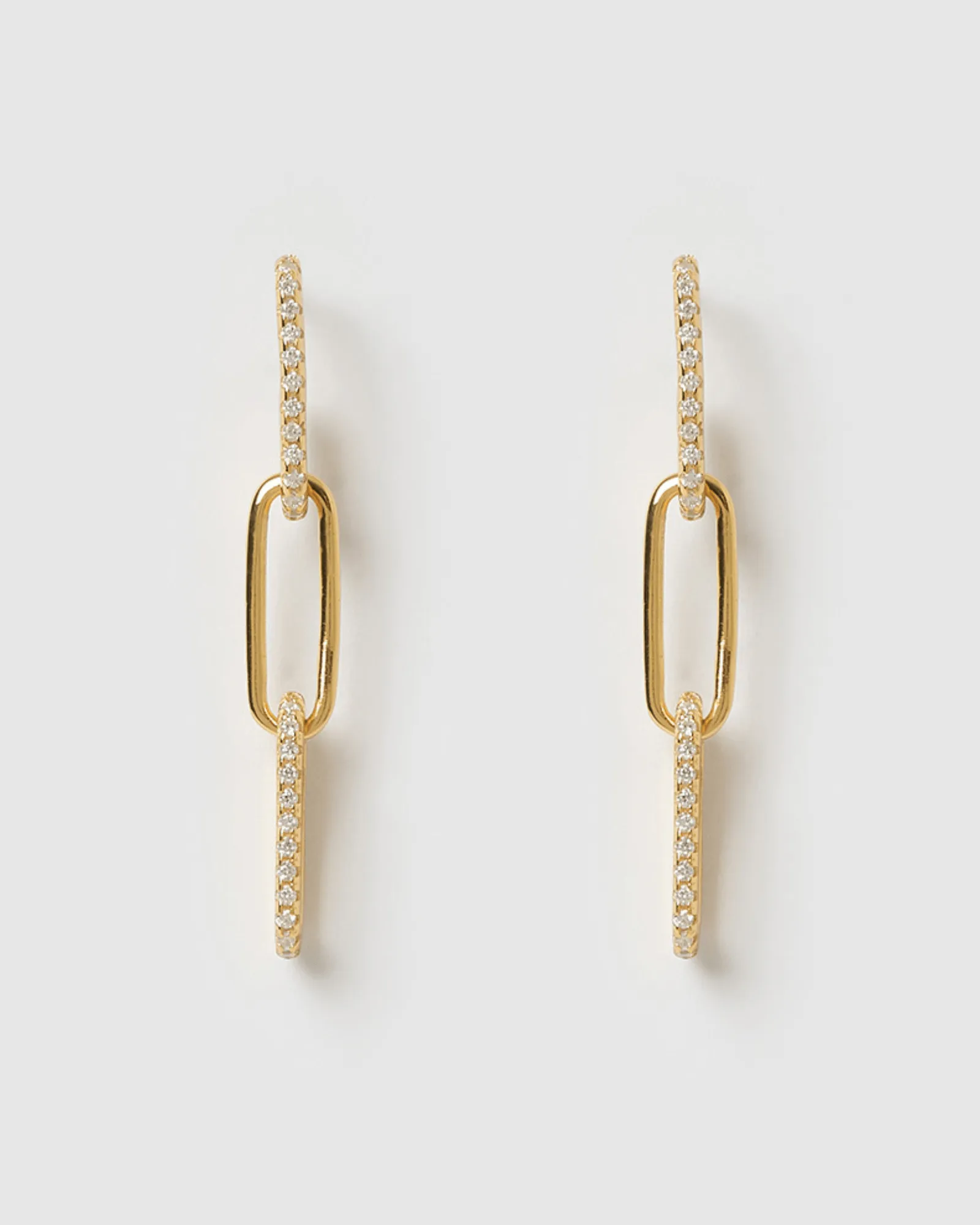 Izoa Louisa Link Drop Earrings