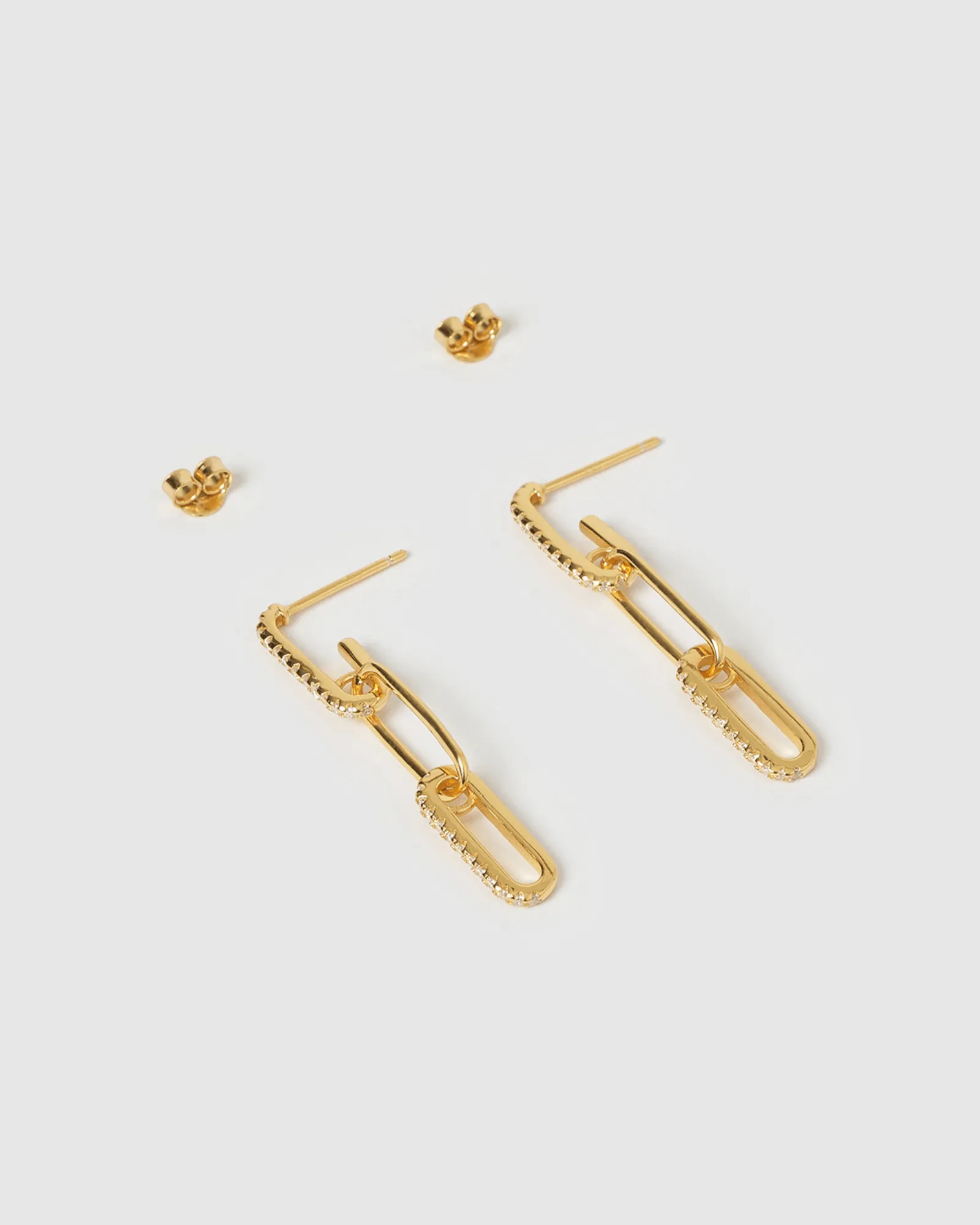 Izoa Louisa Link Drop Earrings