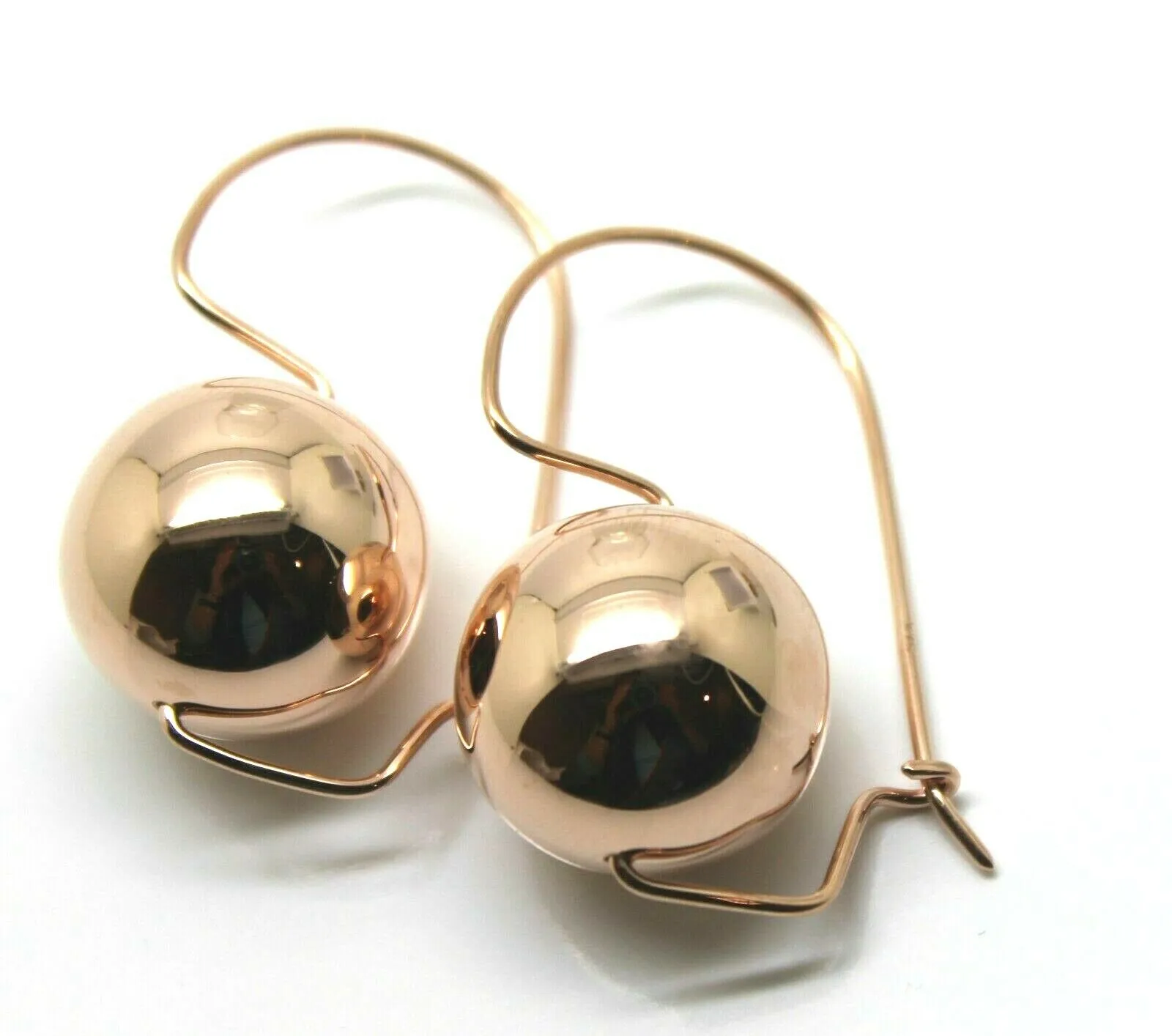 Kaedesigns Very Large 9ct Yellow, Rose or White Gold 18mm Euro Ball Earrings