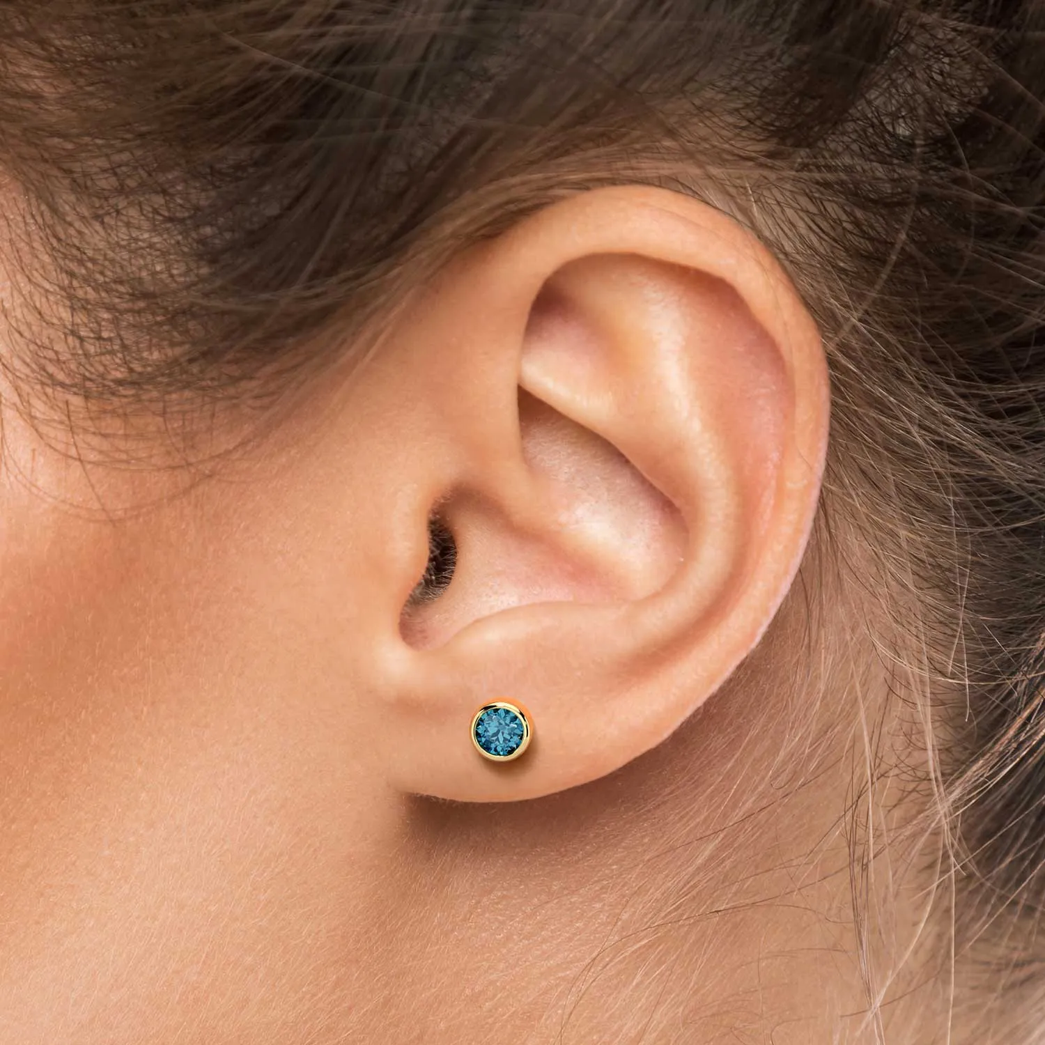 London Blue Topaz Gold Earrings - Irosk ®