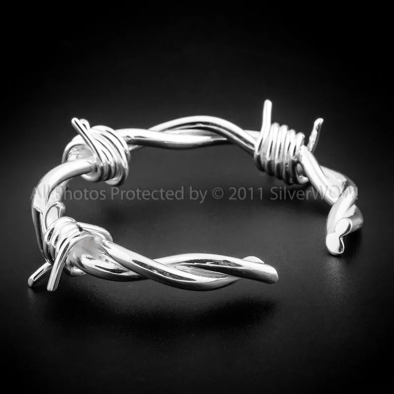 Mens Barbed Wire Bangle