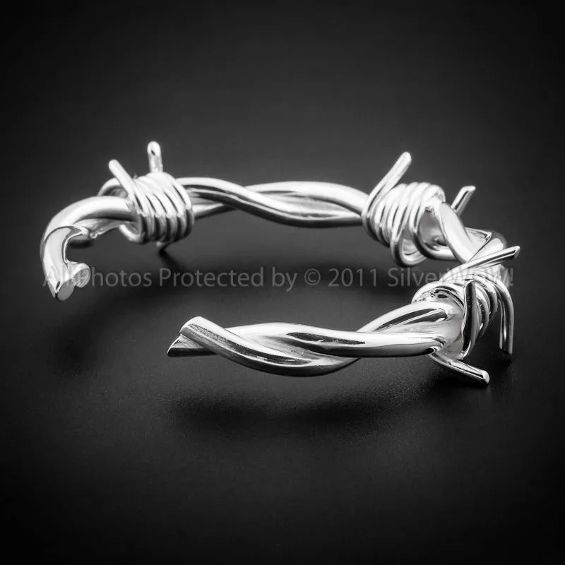 Mens Barbed Wire Bangle