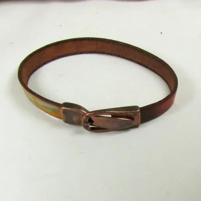 Multi-colored Leather Bracelet For A Man