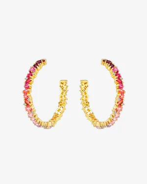 Nadima Pink Ombre Milli Hoops