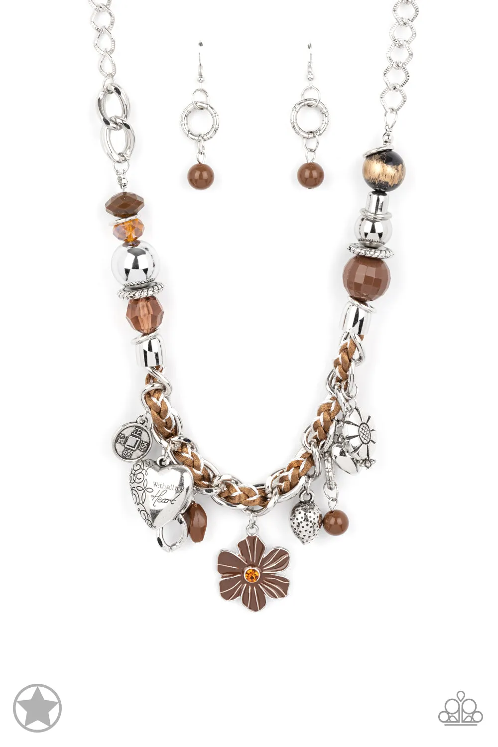 Necklaces Charmed, I Am Sure - Brown Blockbuster