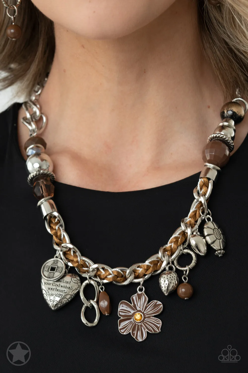 Necklaces Charmed, I Am Sure - Brown Blockbuster