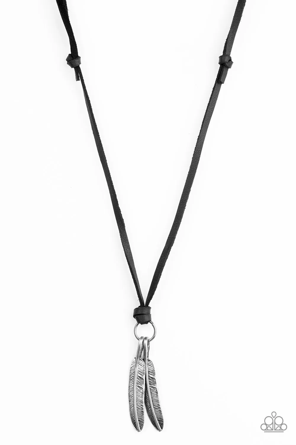 Open Door Jewelry - Eagerly Eagle - Black Necklace - Paparazzi Accessories