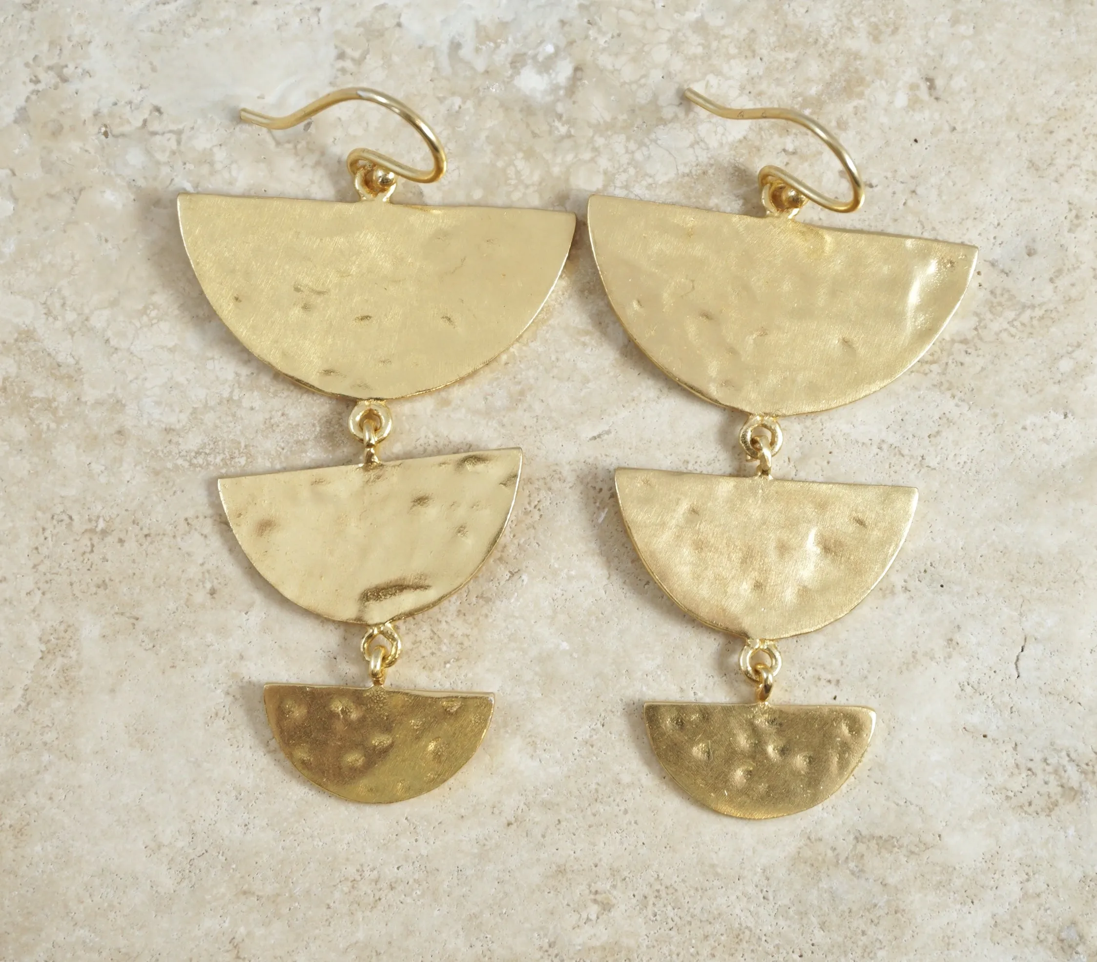 Oxbow Moon Drop Earrings