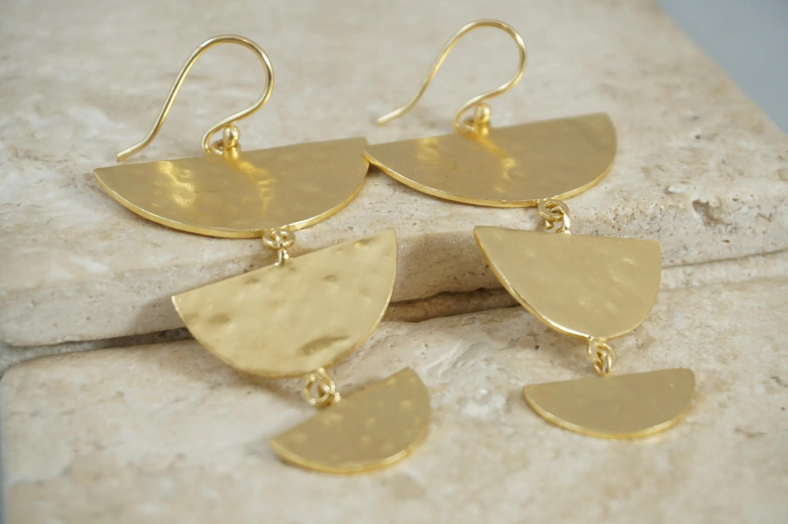 Oxbow Moon Drop Earrings