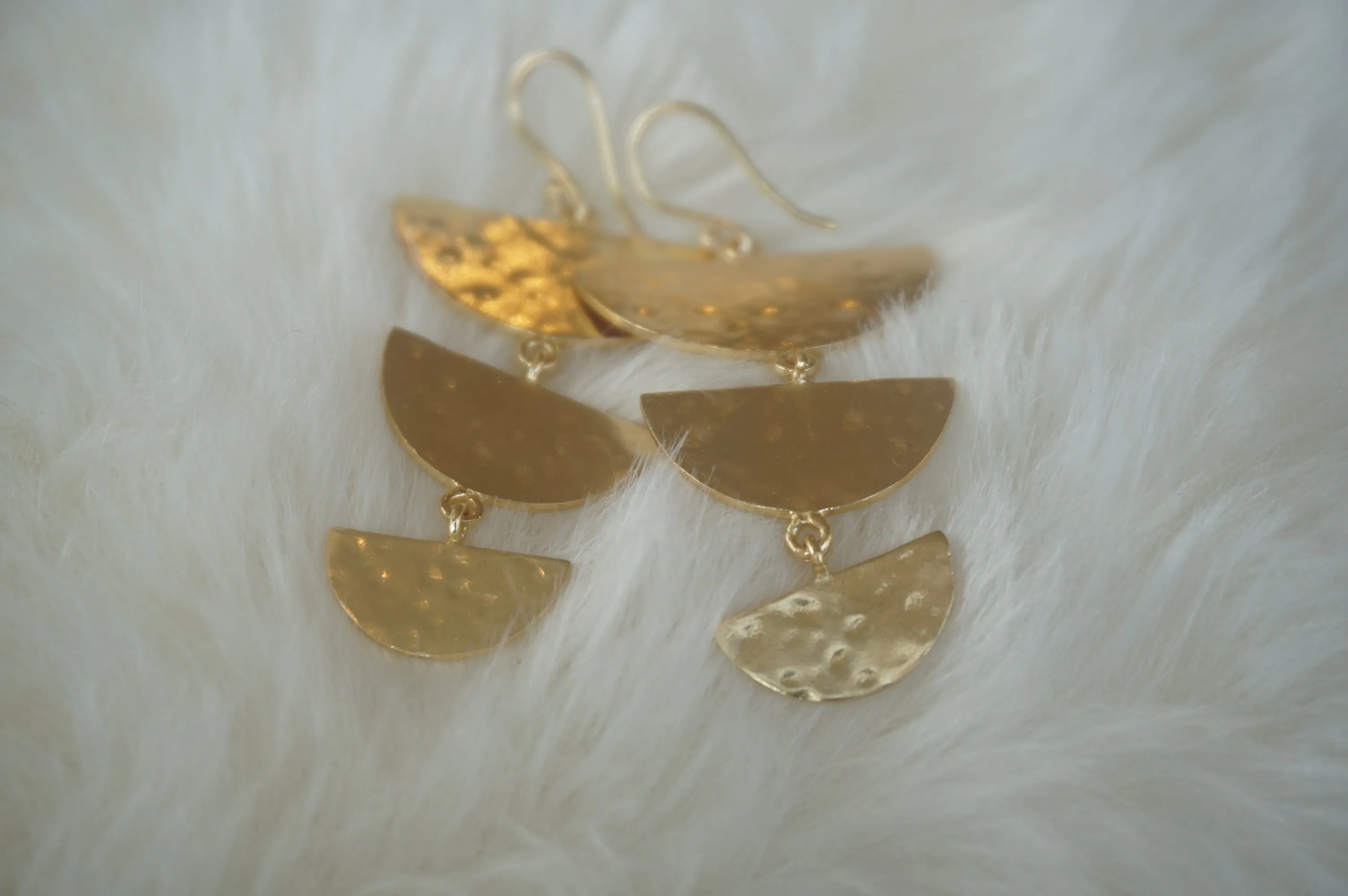 Oxbow Moon Drop Earrings