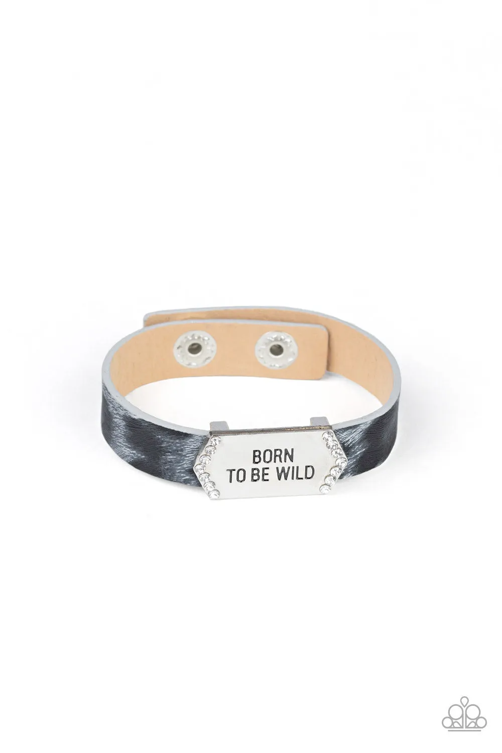 Paparazzi Bracelet ~ Born To Be Wild - Silver