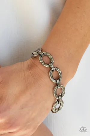 Paparazzi Bracelet ~ Industrial Amazon - Silver