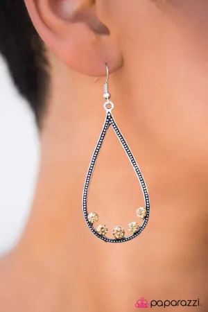 Paparazzi Earring ~ Cant TEAR My Eyes Away - Brown