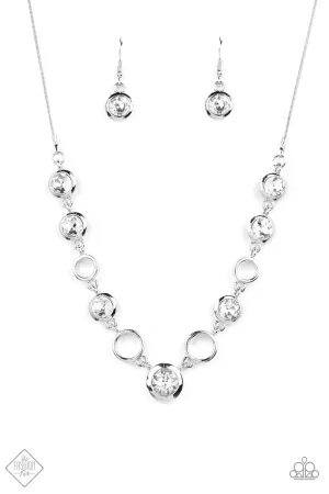 Paparazzi Necklace ~ Elegantly Elite - White