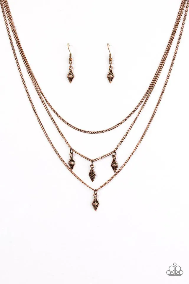 Paparazzi Necklace ~ Rural Rarity - Copper