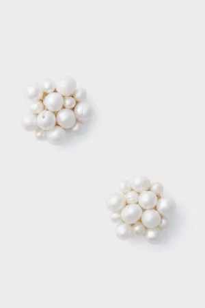 Pearl Cluster Earrings