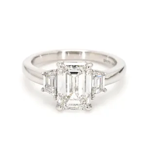 Platinum 3-Stone Ring