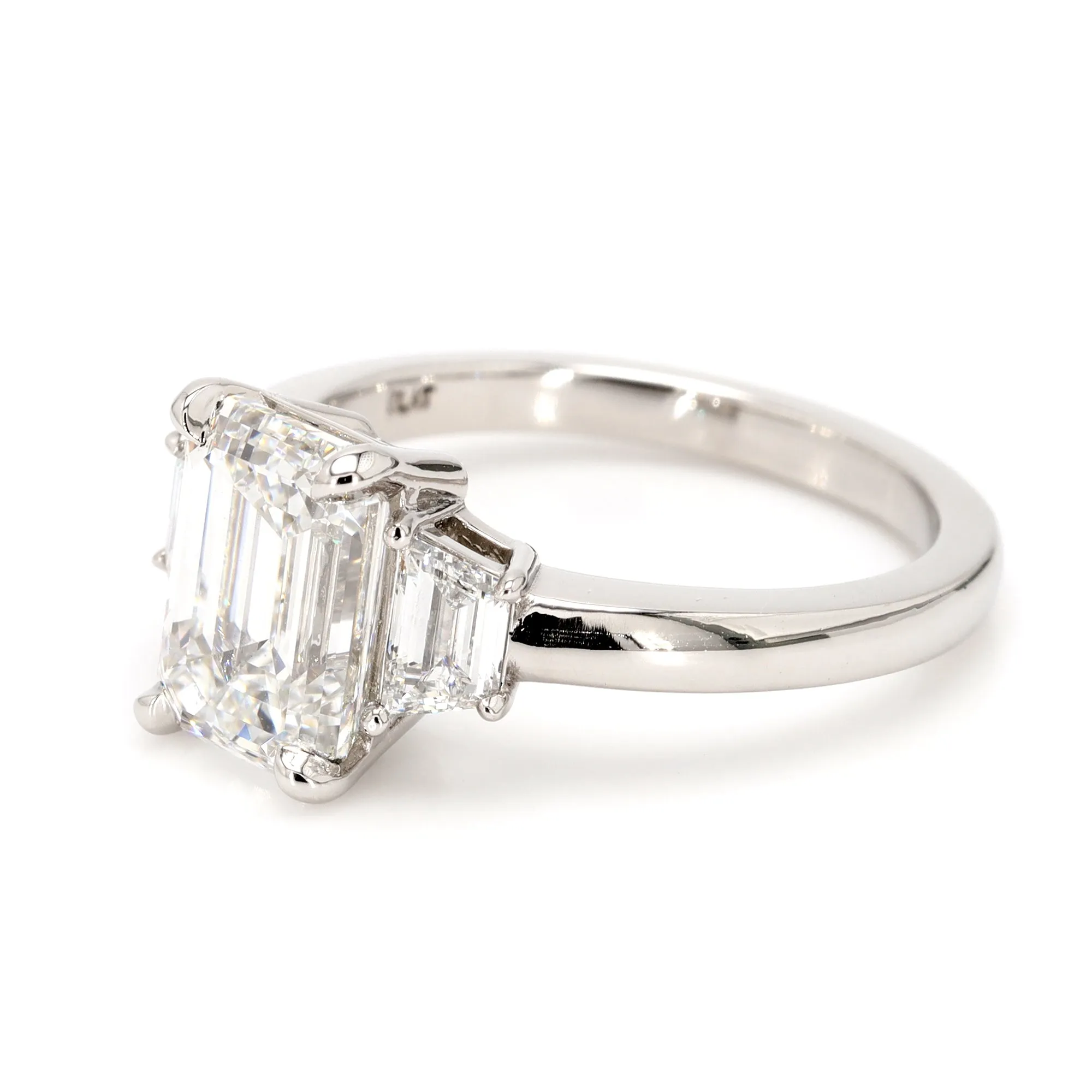 Platinum 3-Stone Ring