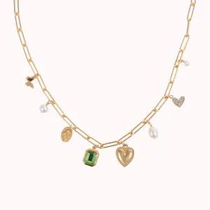 "Green With Envy" Charm Necklace