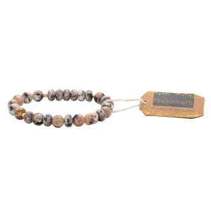 Scout Stone Stack Bracelet - Rhodonite - Stone of Healing