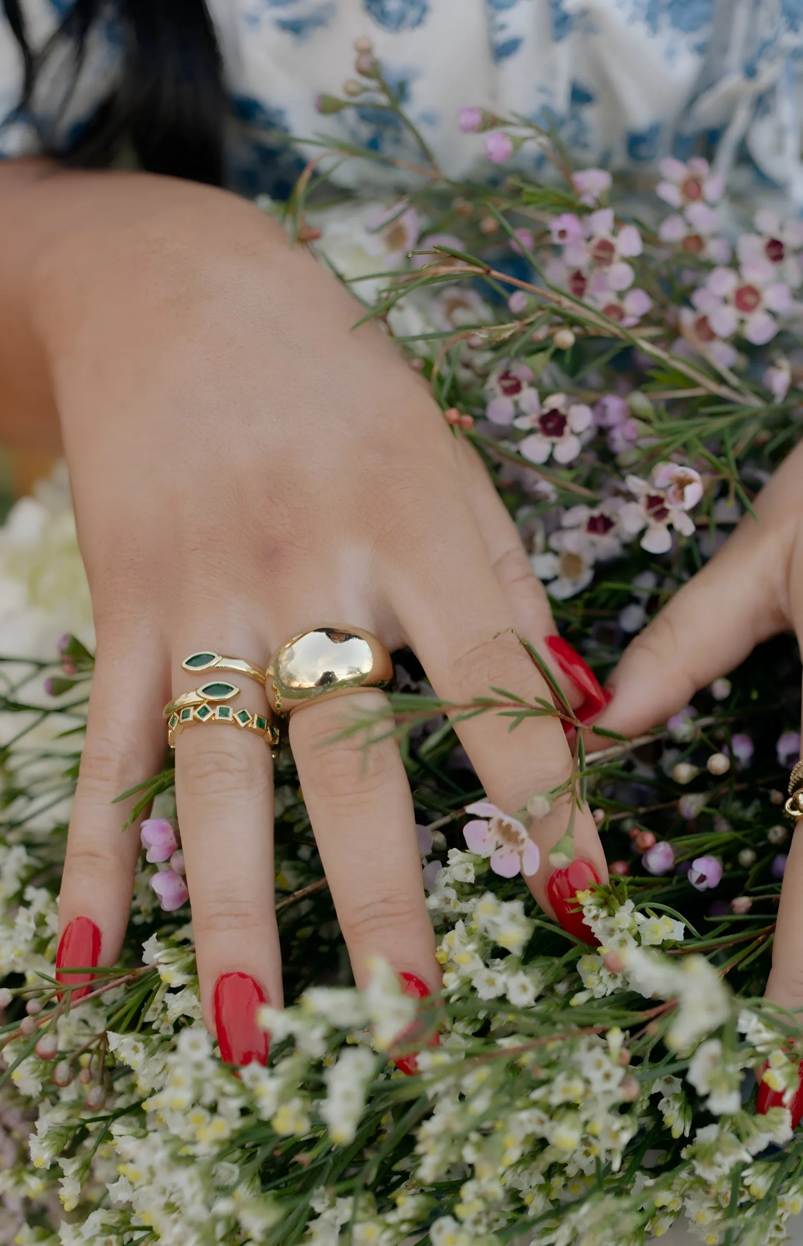 Shape Up Gold & Emerald Eternity Ring