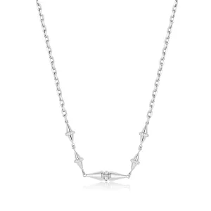 Silver Geometric Chain Necklace