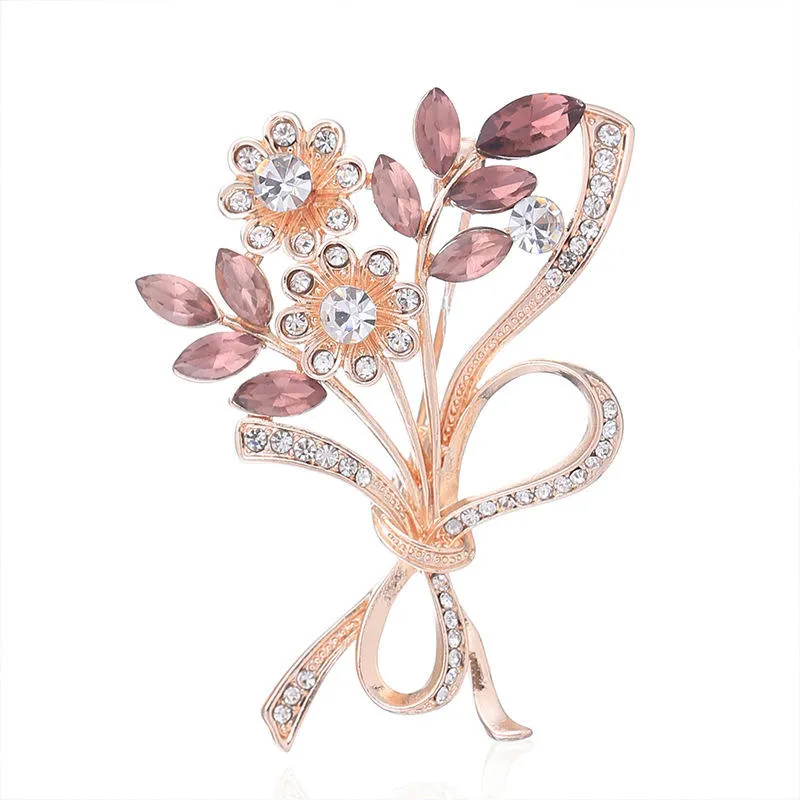 SISSLIA 2024 Trend High Quality Wheat with a Sparkling Diamond AND Exquisite Design Brooch for Women