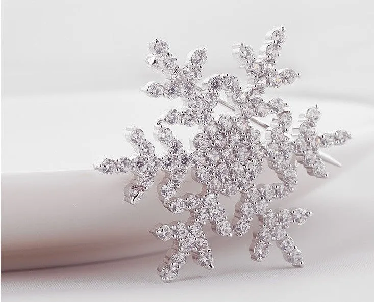 Snowflakes Brooch