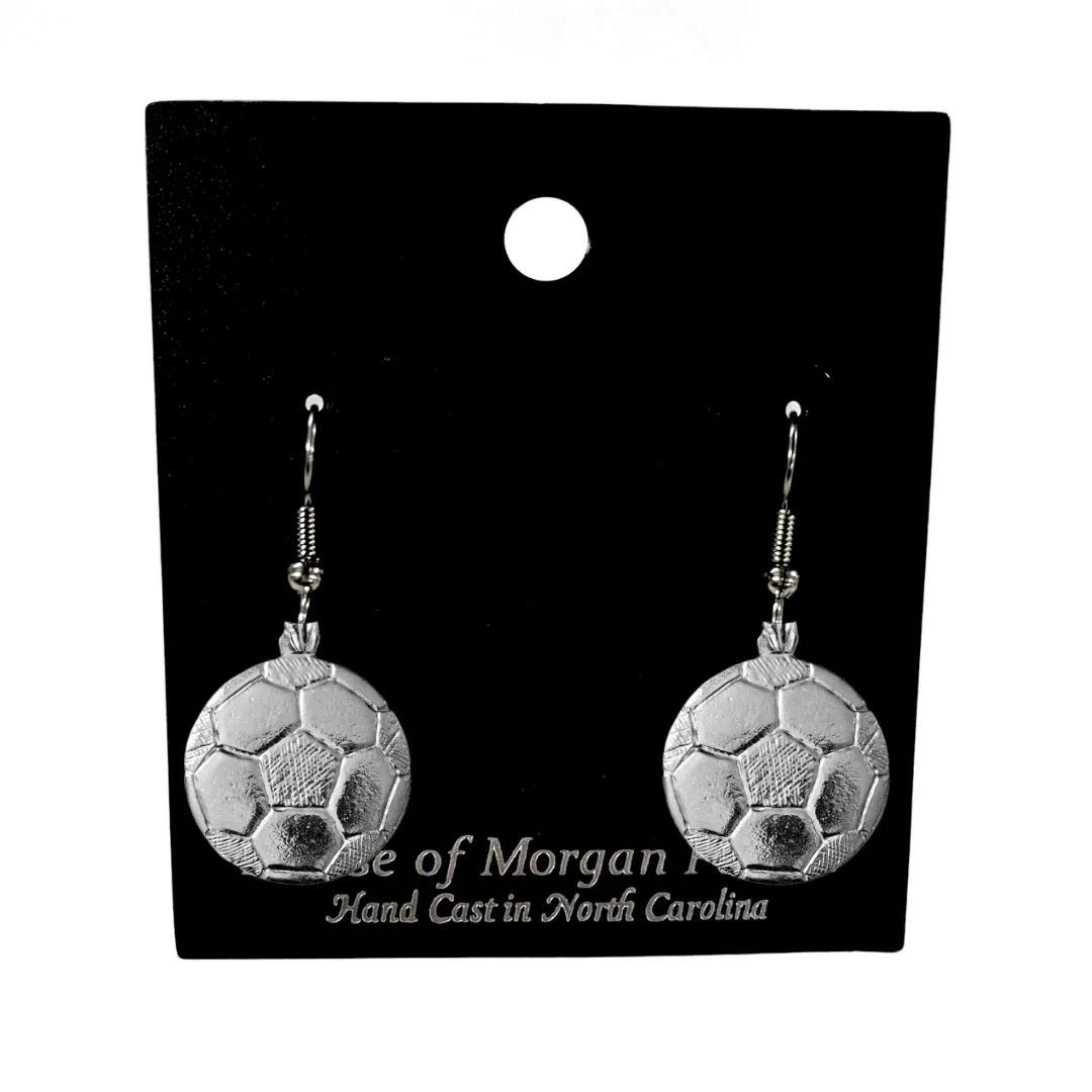 Soccer Ball Jewelry Gifts -Soccer Ball Pendant - Necklaces - Earrings - Keychain