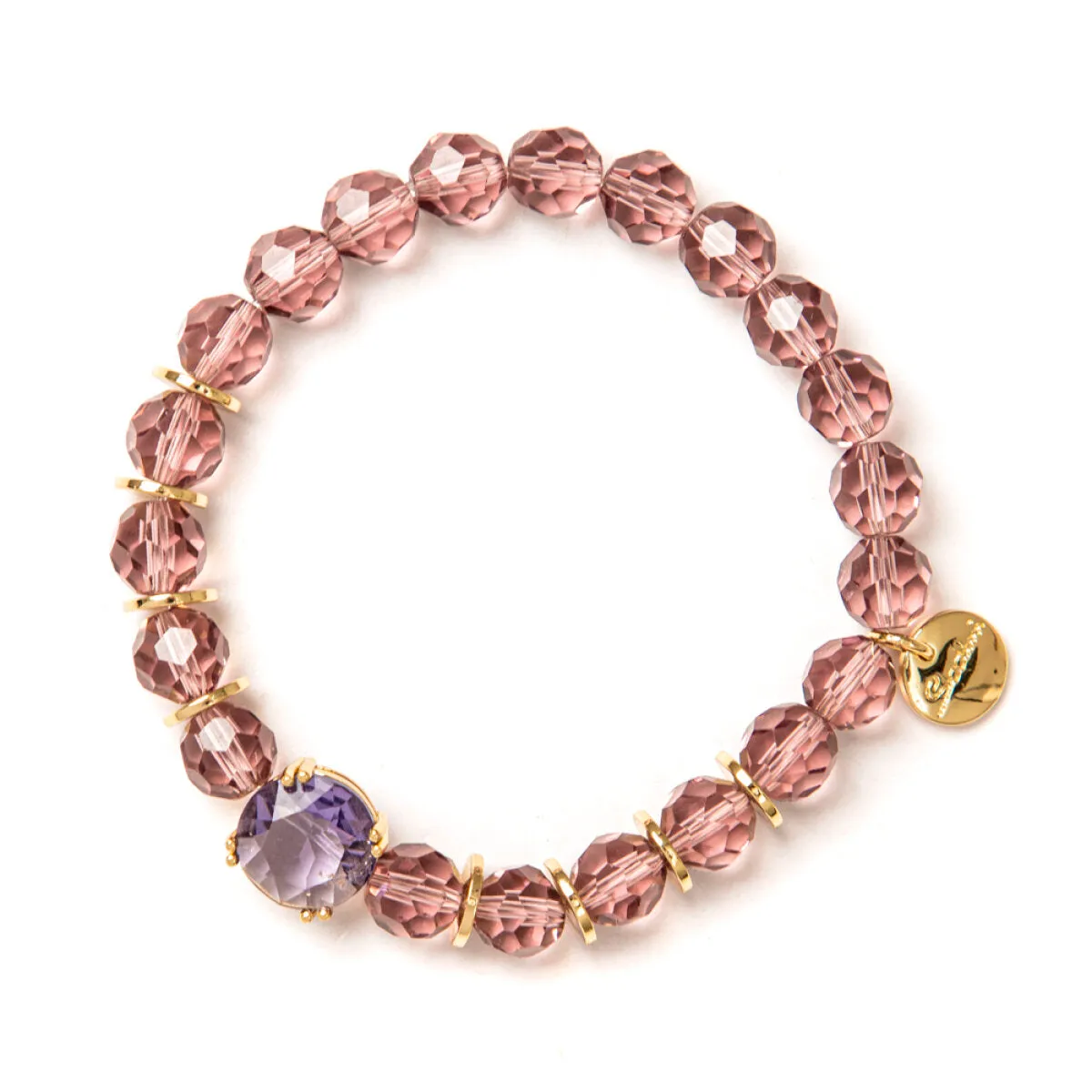 SODINI ELASTIC BRACELET WITH ROUND CRYSTAL INFINITY