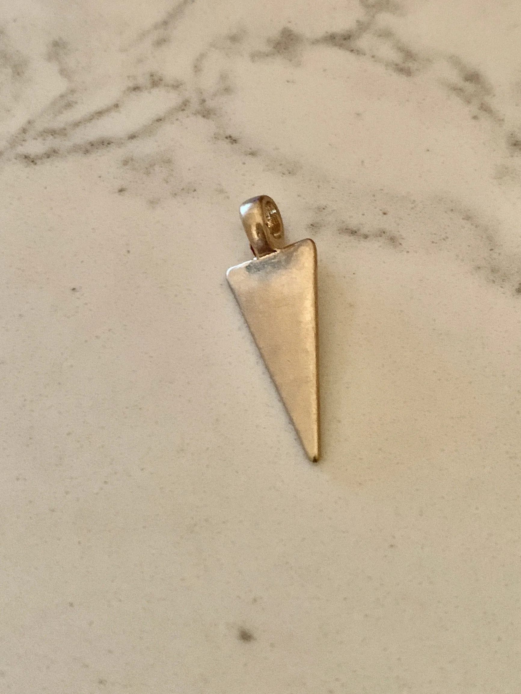 Solid Mini Arrow Charm - Gold