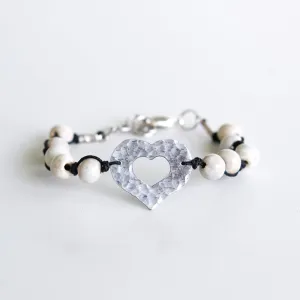 SwaziMUD™ Hammered Heart Bracelet