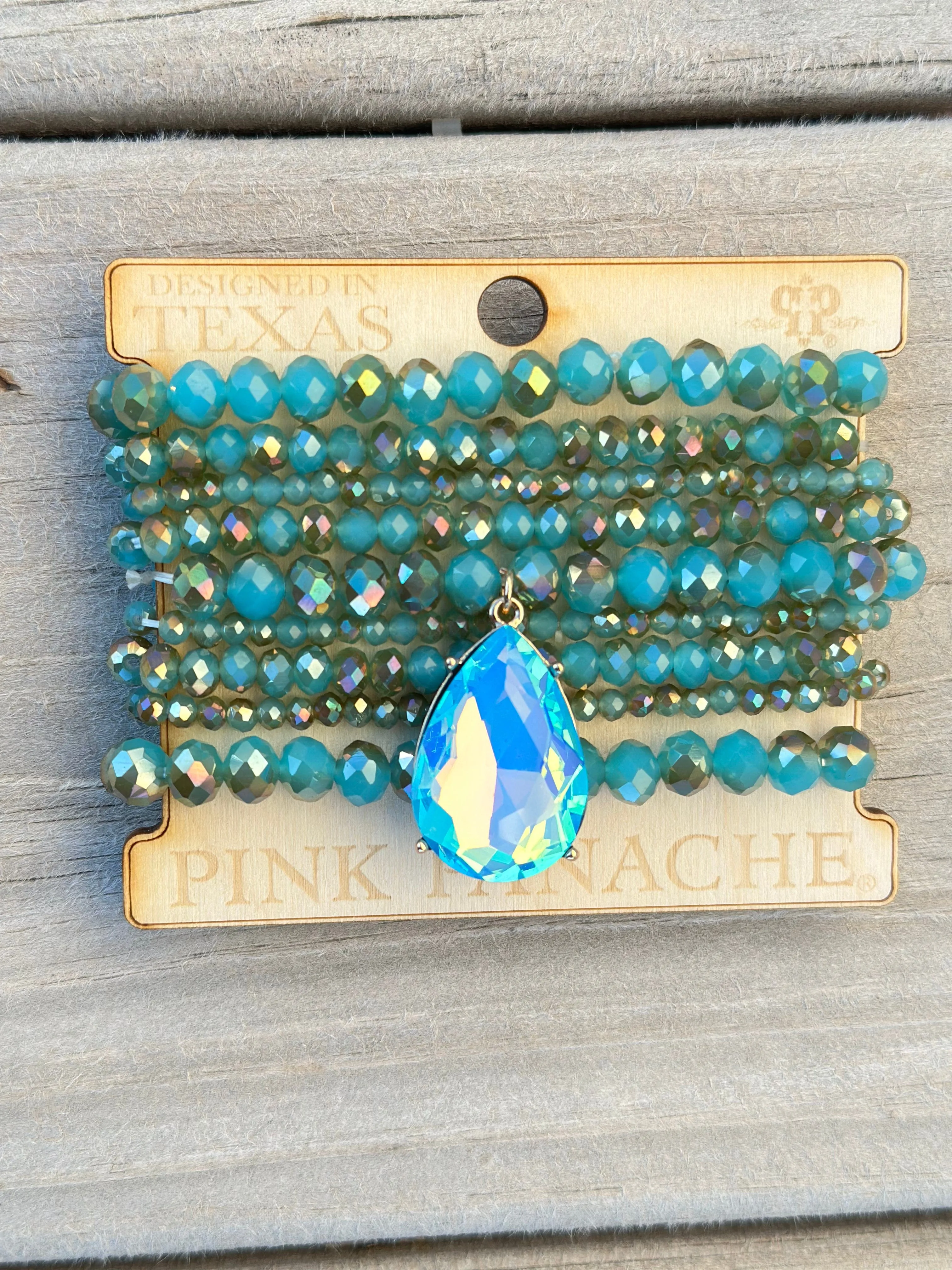 The Pink Panache Pretty Turquoise Stack Bracelet Set