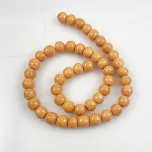 Vintage Peach Sponge Coral Beads 10.5mm