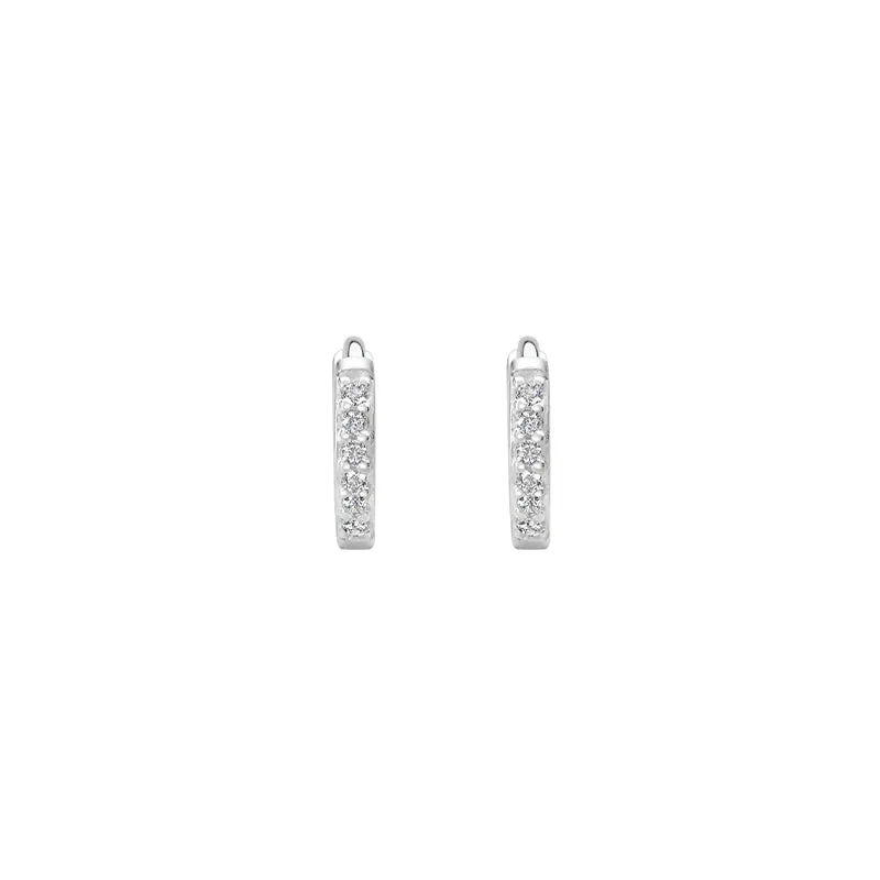 WHITE TOPAZ SMALL HUGGIES