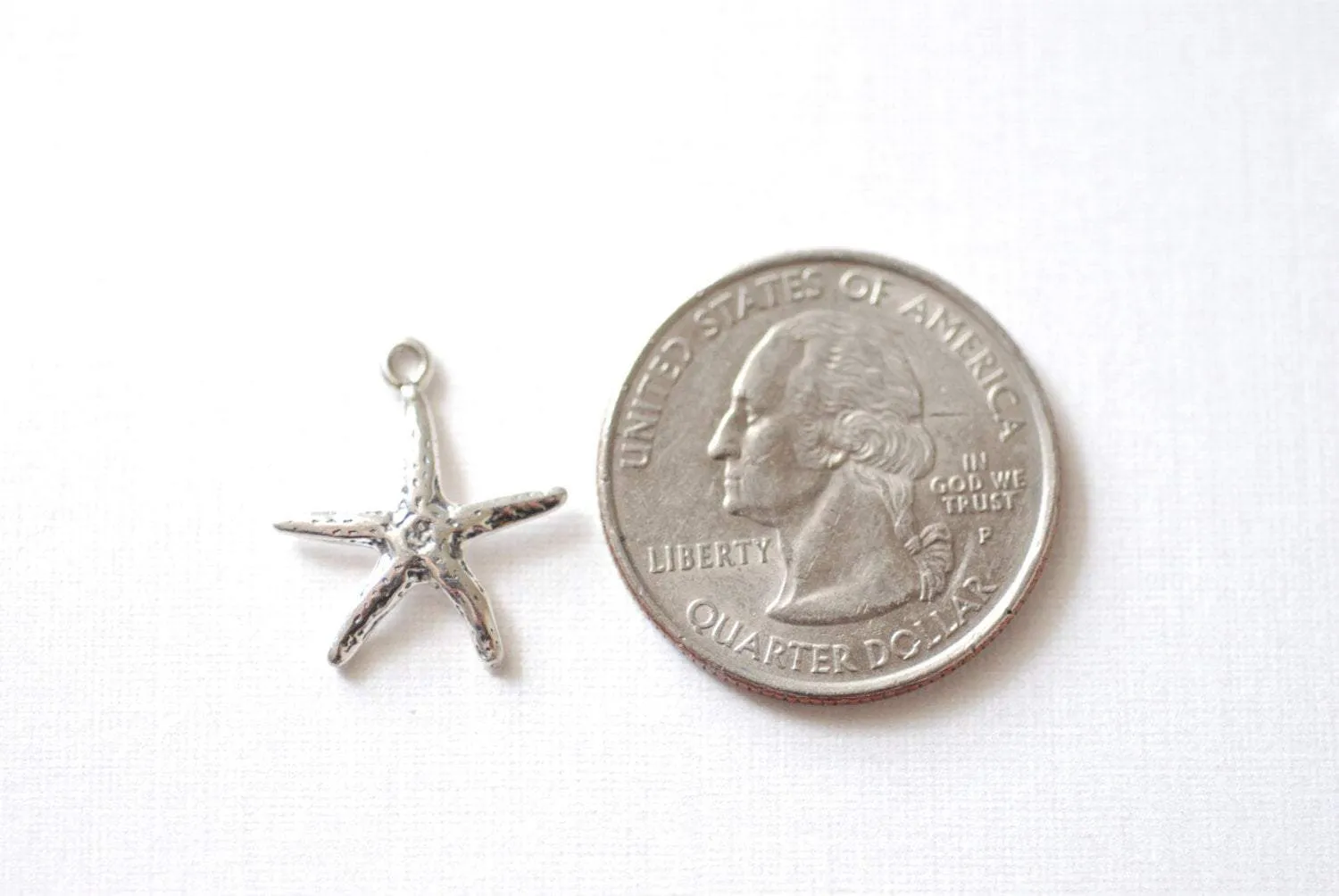 Wholesale Sterling Silver Starfish Charm, 925 silver sea life charm, STARFISH PENDANTS Charms, 925 Sterling Silver Star Fish, 71