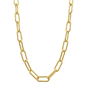 Wide Chunky Paper Clip Chain gold